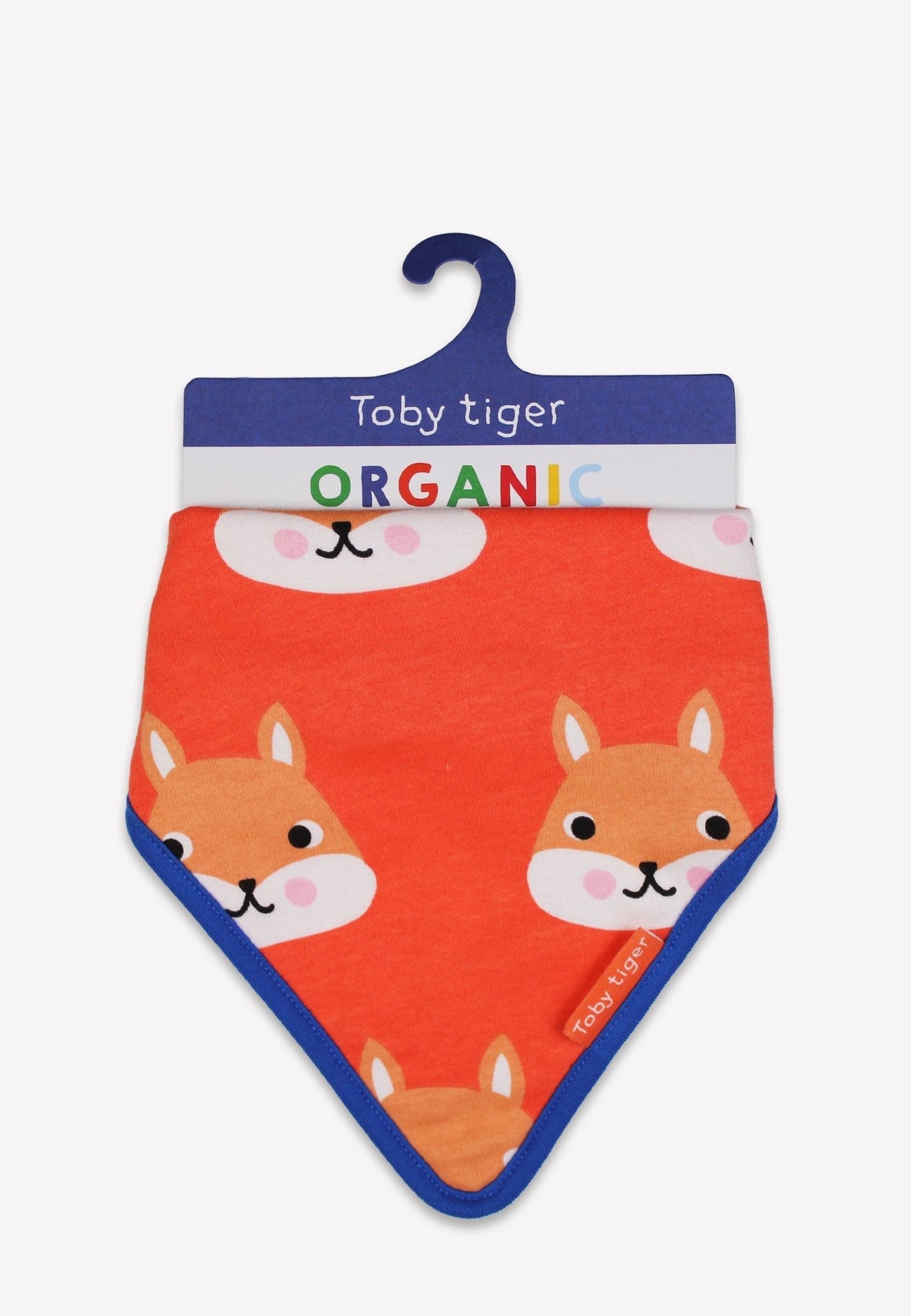Organic Squirrel Print Dribble Bib | Toby Tiger