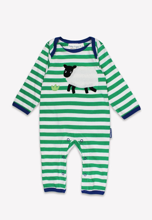 Sheep applique sleepsuit 