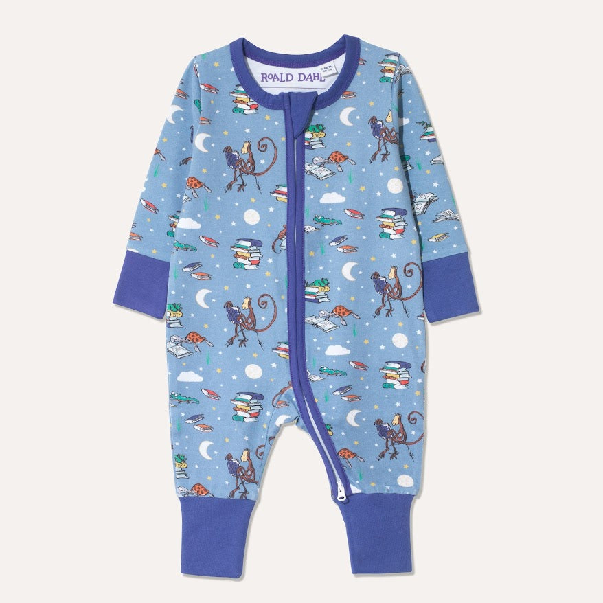 Roald Dahl x Ducky Zebra 'Storytime' Sleepsuit
