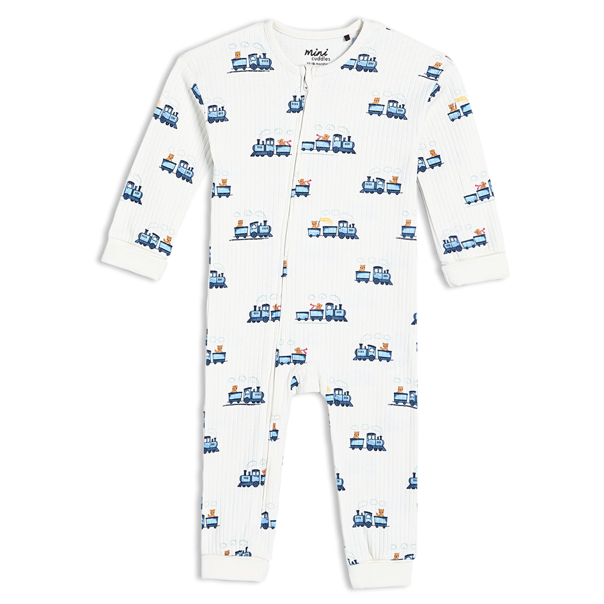 train printed romper