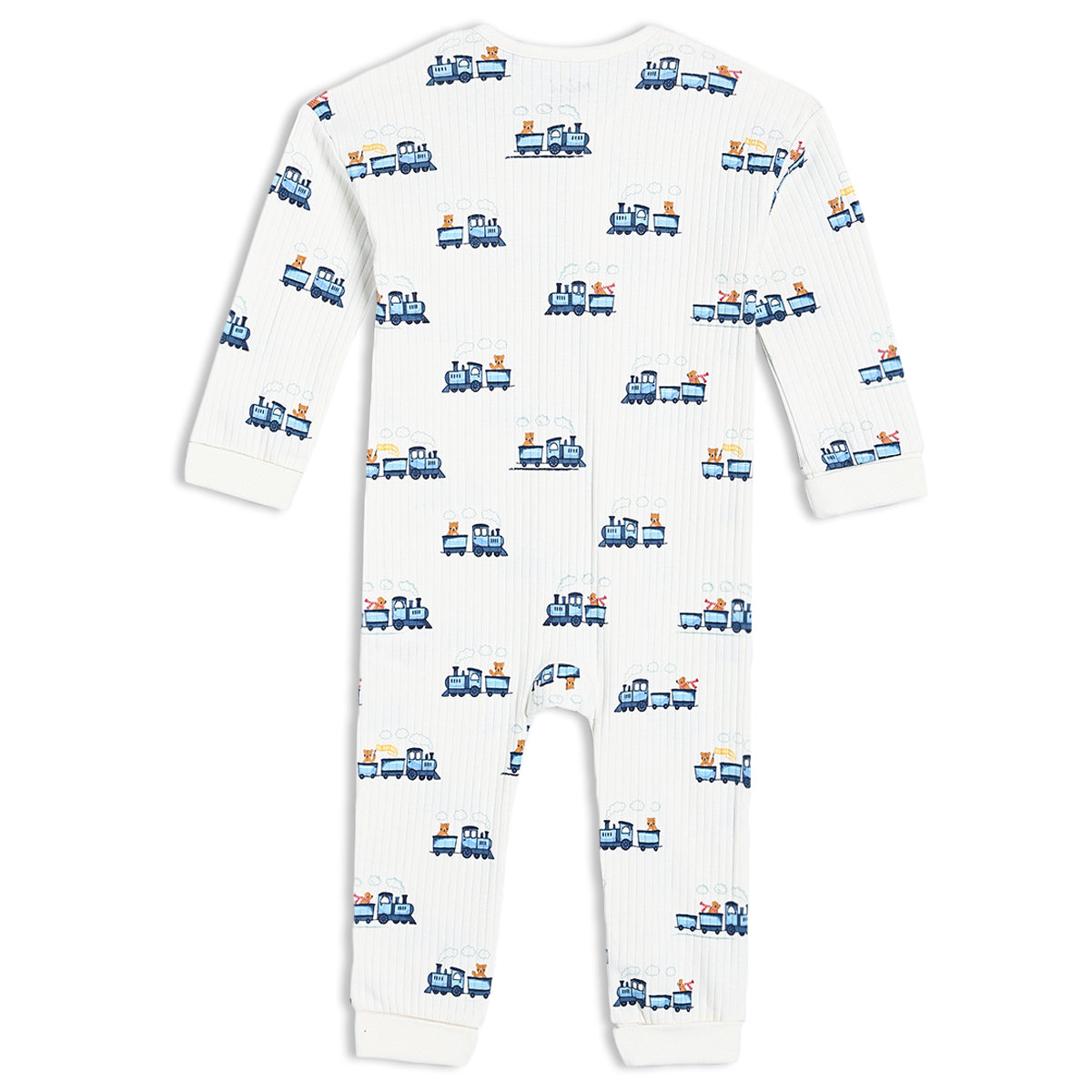 Train Printed Romper | Mini Cuddles