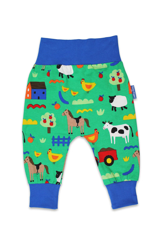 babies farmyard yoga pants, toddler farmyard yoga pants