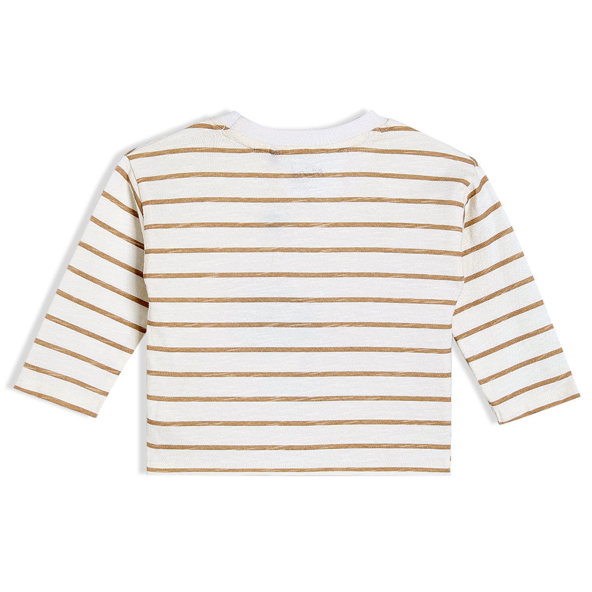 Striped Teddy Embroidered T-Shirt | Mini Cuddles